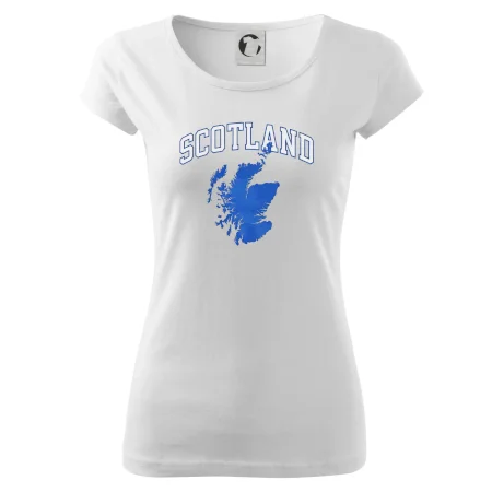 Scotland nápis s mapou