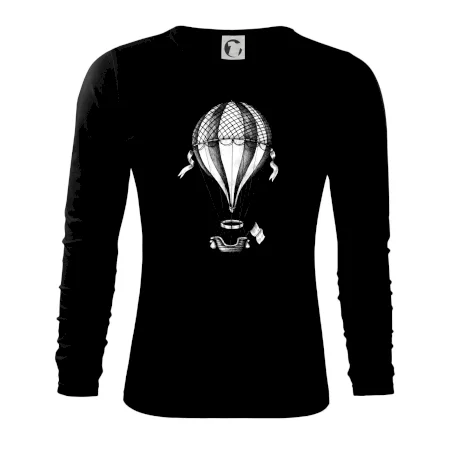 Teplovzdušný balón kreslený