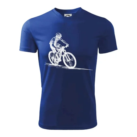 MTB kreslený cyklista