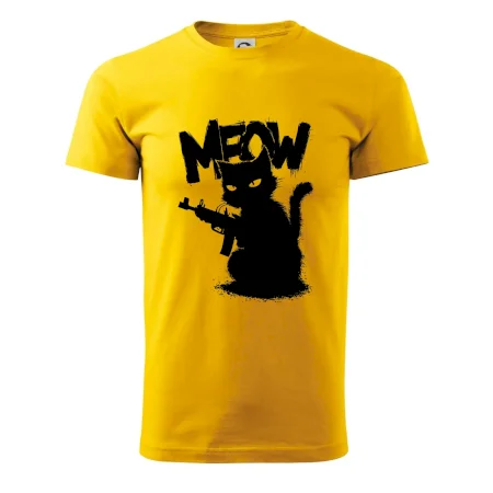 Meow mačka so zbraňou