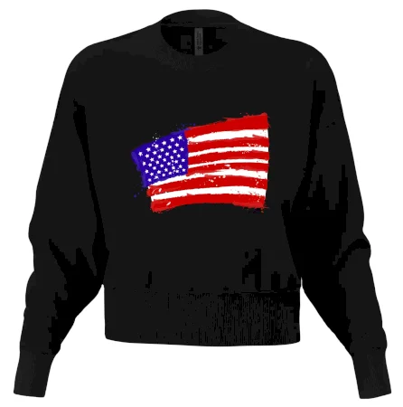 Americká vlajka ohnutá