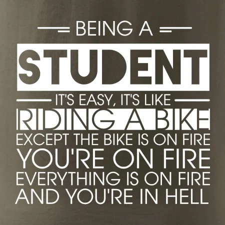 Being a student - bike