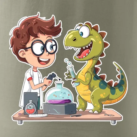 Chemik a dinosaurus - chlapec / holka