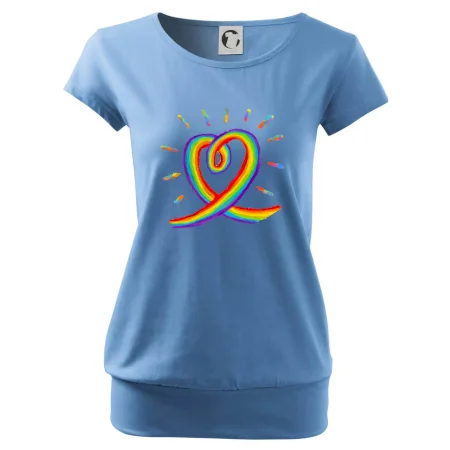Srdce pride dúha kreslená