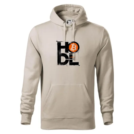 Hodl velký nápis a logo BTC