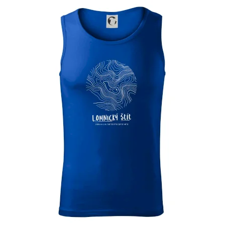 Lomnický štít - vrstevnice v kruhu