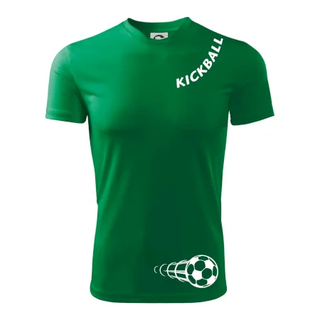 Kickball nápis šikmo