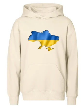 Ukrajina vlajka mapa