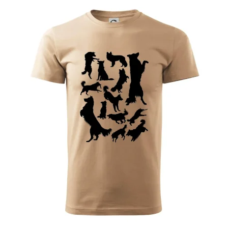 Border kólia siluety