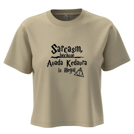 Harry - Sarcasm, because Avada Kedavra is illegal