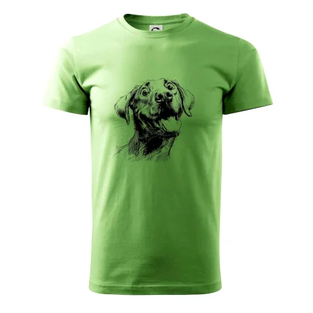 Čiernobiela karikatúra Labrador svetlý