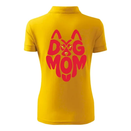 Dog mom nápis v hlavě