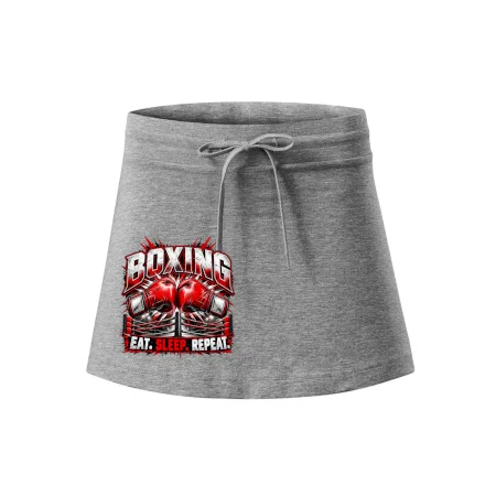 Boxerské rukavice v ringu eat sleep repeat