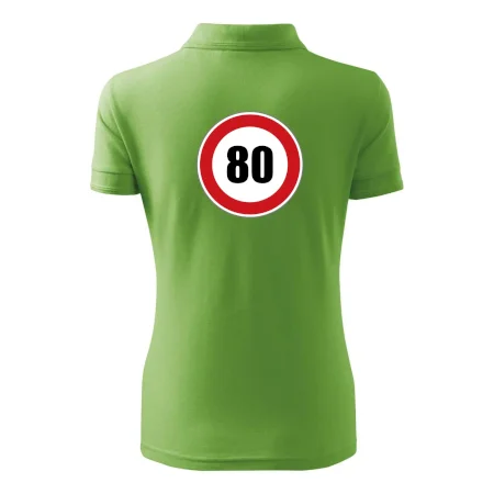 Dopravná značka - obmedzenie rýchlosti 80