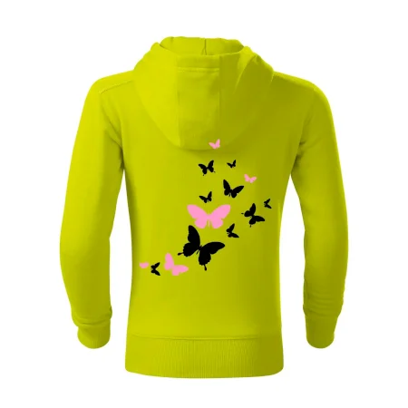 Motýle ružovo čierni