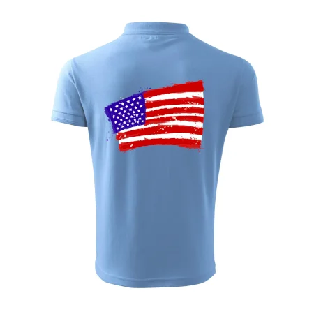 Americká vlajka ohnutá