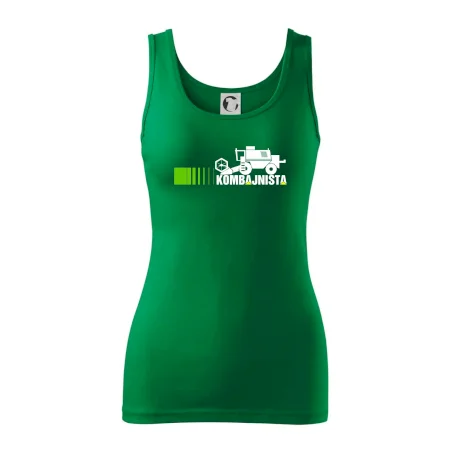 Kombajnista zelená a žltá
