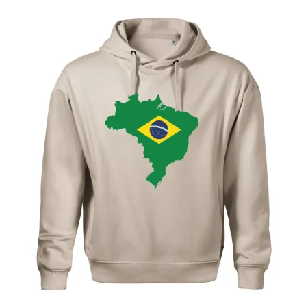 Brazília vlajka v mape