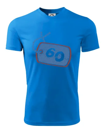 60 na krku štítok