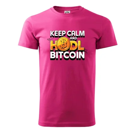 3D nápis Keep Calm and HODL Bitcoin