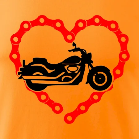 Moto srdce reťaz - chopper