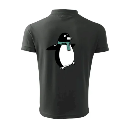 Tučniak so zeleným šálom