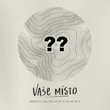 Vaše miesto - vrstevnice v kruhu