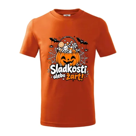 Sladkosť alebo žart tekvicový košík