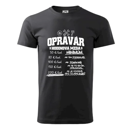 Hodinová mzda - opravár