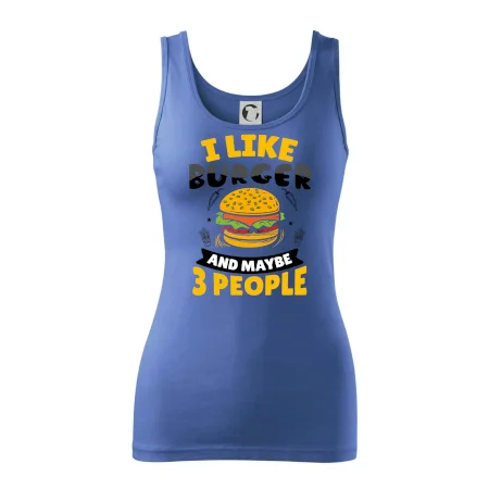I like burger and maybe 3 people