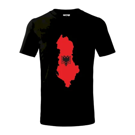 Albánsko mapa a znak