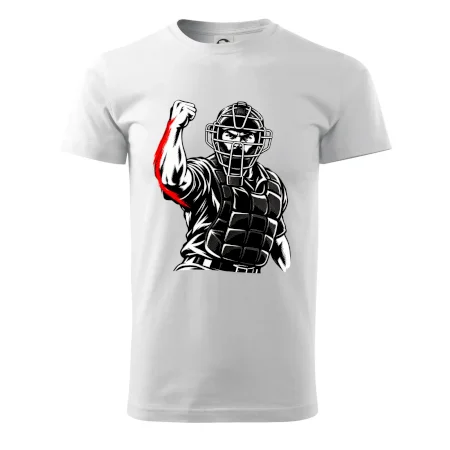 Baseballový rozhodčí signalizuje strike