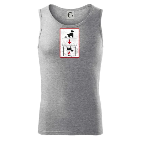 Tričko pre odporcov sraní na chodníku