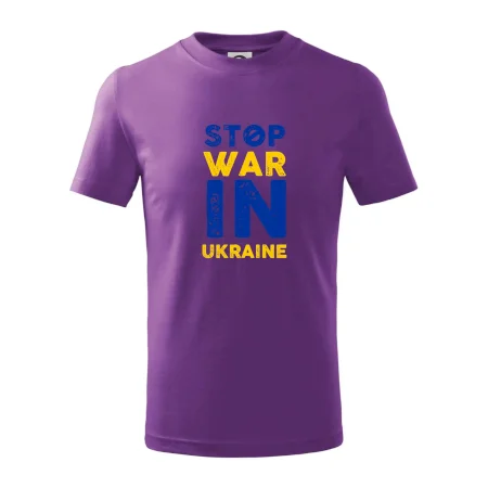 Farebný nápis Stop war in ukraine
