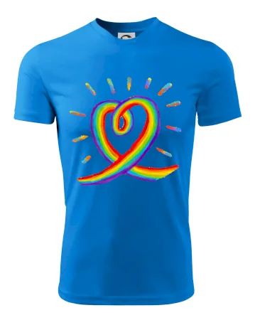 Srdce pride dúha kreslená