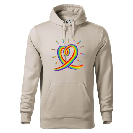 Srdce pride dúha kreslená