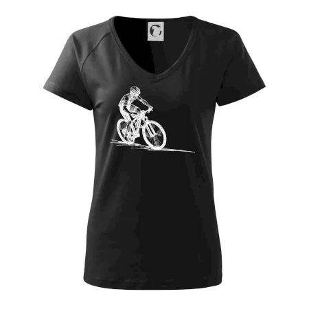 MTB kreslený cyklista