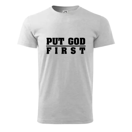 Put God first hrubý nápis