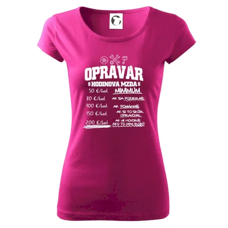 Hodinová mzda - opravár
