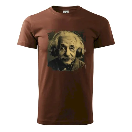 Albert Einstein so slúchadlami