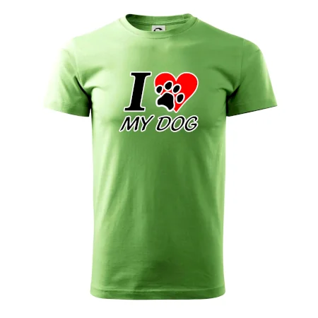 I love my dog - nápis