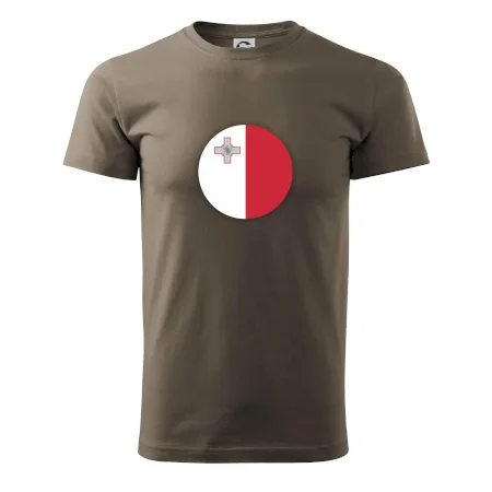 Vlajka Malta okrúhla veľká