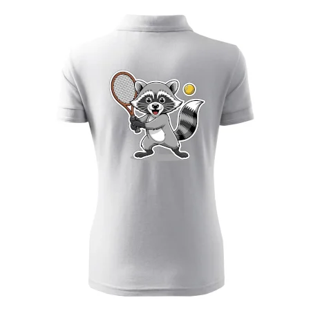 Mýval hrá tenis kreslený