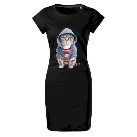 Mačka v pruhovanom triku