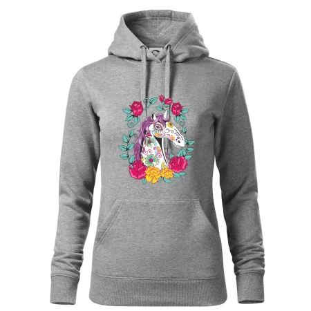 Kôň farebný s kvetinami