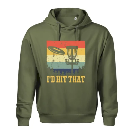 Disc golf player retro vintage