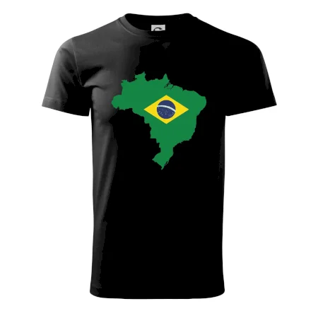 Brazília vlajka v mape
