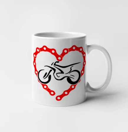 Moto srdce reťaz - enduro