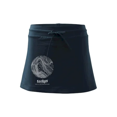 Kozákov - vrstevnice v kruhu