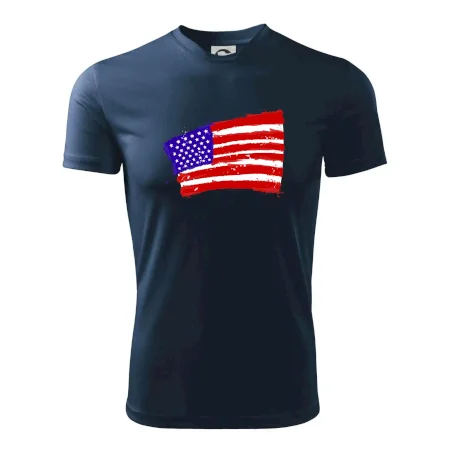 Americká vlajka ohnutá
